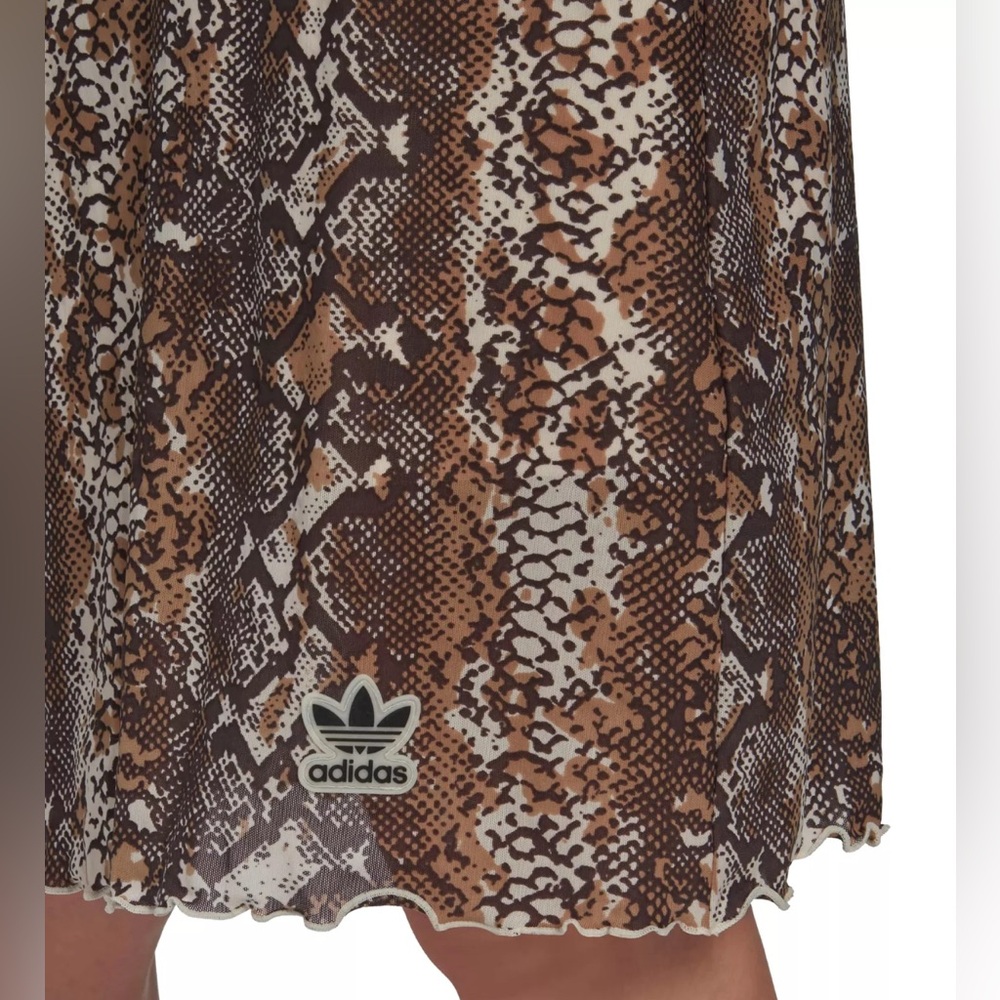 Adidas Originals Women's Snakeskin Animal Print Mesh Dress XL Comfort Athletic - Picture 5 of 16